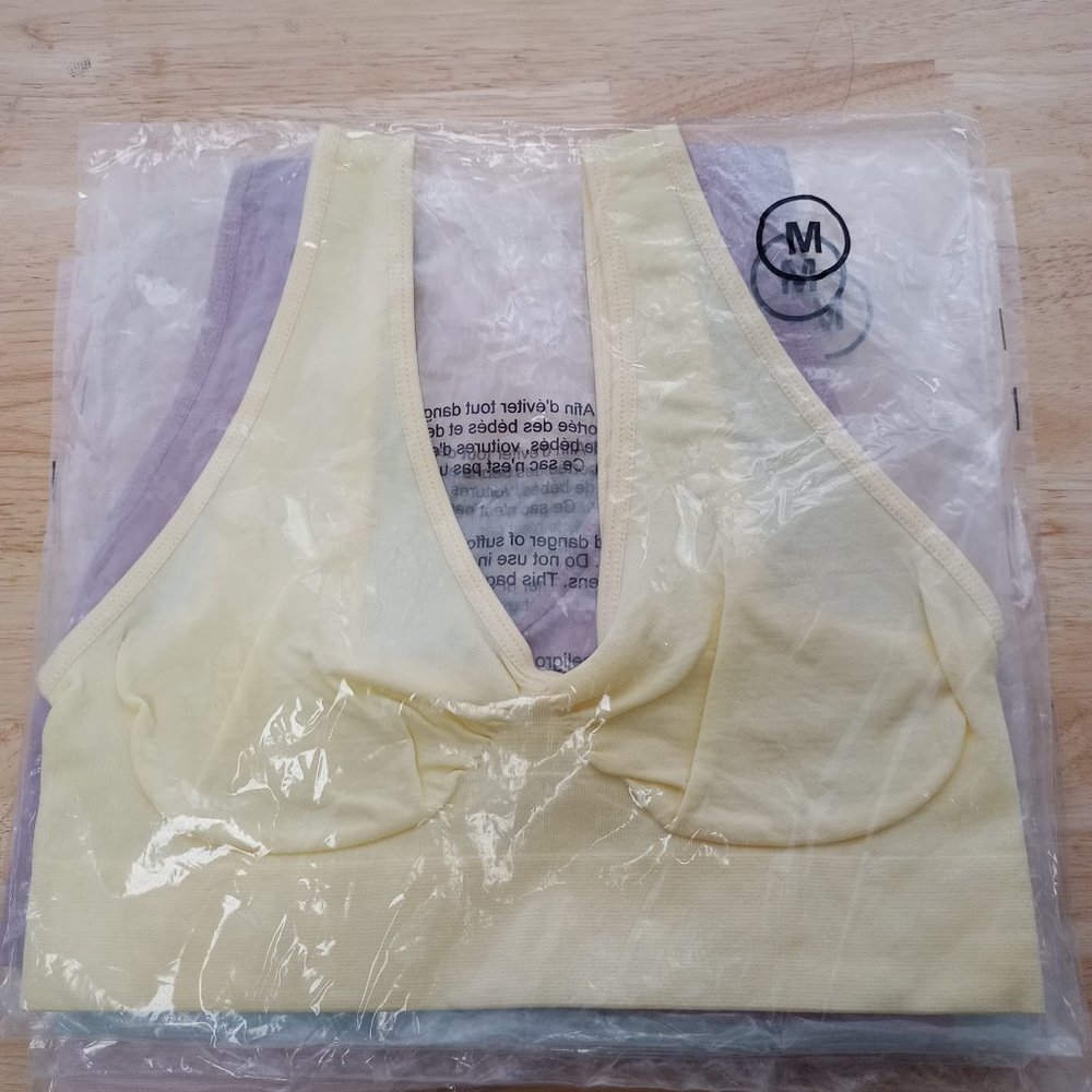 Rhonda Shear 4-Pack Ahh Bra, Medium